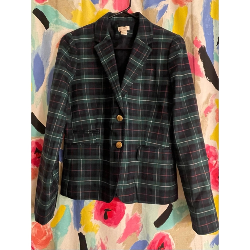 J.Crew plaid blazer